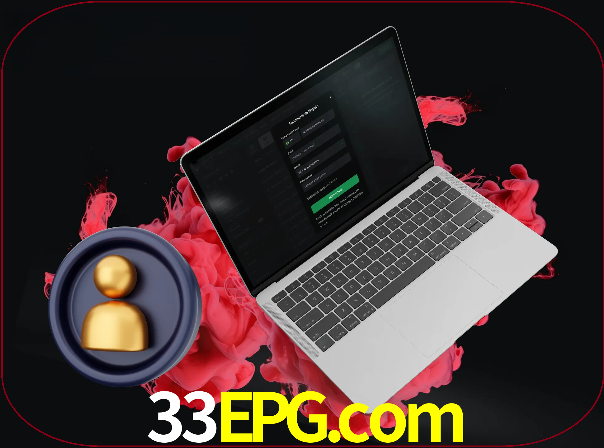 No cabeçalho do site 33epg, clique no botão que o levará a um formulário especial onde terá de introduzir as suas informações actuais.